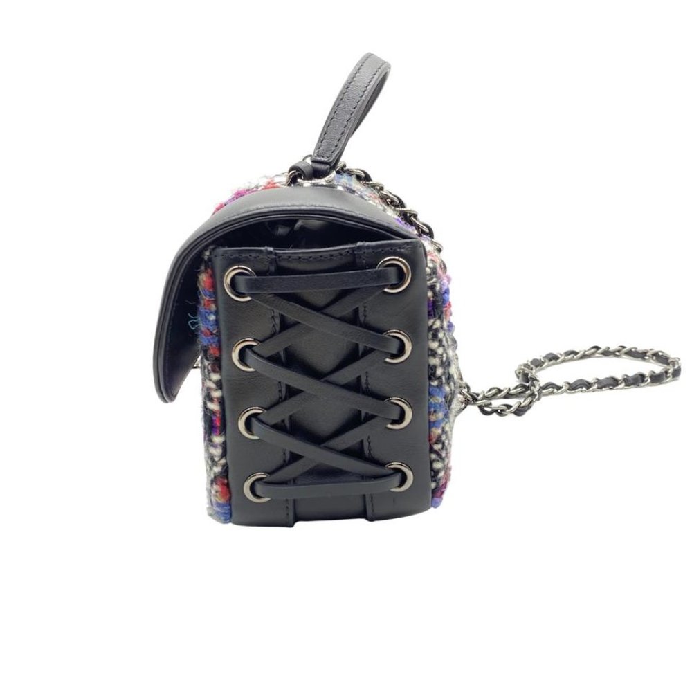Chanel 2017 Classic Tweed Multicolor Shoulder Bag - Picture 2 of 10